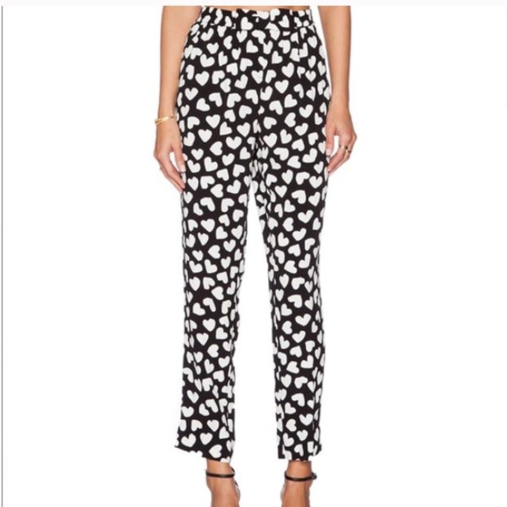 kate spade dancing heart crepe pants